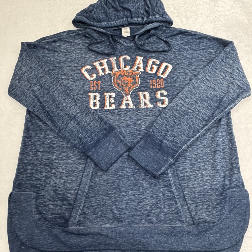Chicago Bears Womens Hoodie Blue Sleepwear Large NFL Team Apparel